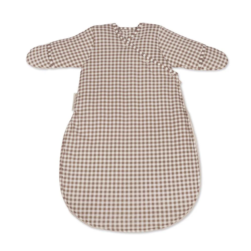 Saco de Dormir com Mangas Walking Mum Praliné Vichy Moka 1-4m Tog 2.5