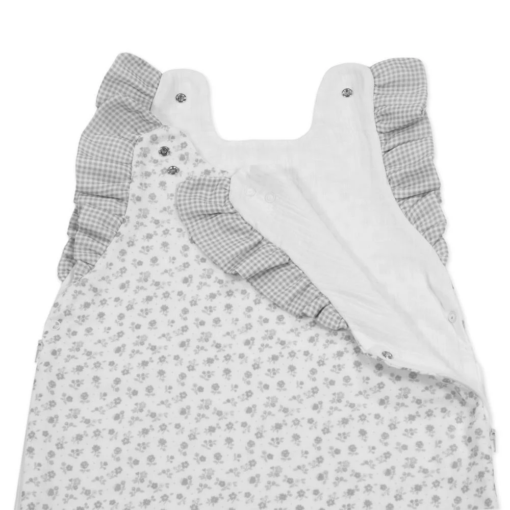 Saco de Dormir Pasito a Pasito Little Bloom Flower Grey 1-4m Tog 0.5 - Image 3