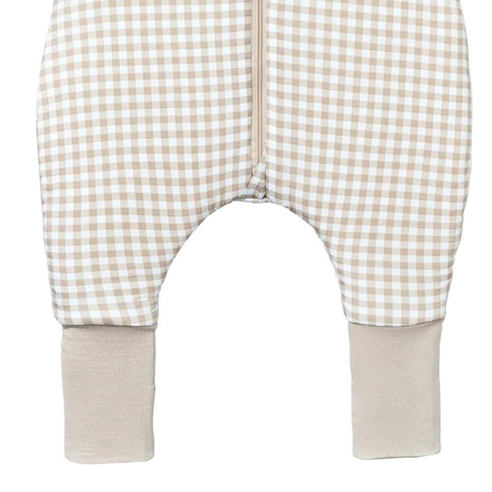 Saco de Dormir/Pijama com Meias Molis&Co Vichy Beige 2A Tog 2.5 - Image 3