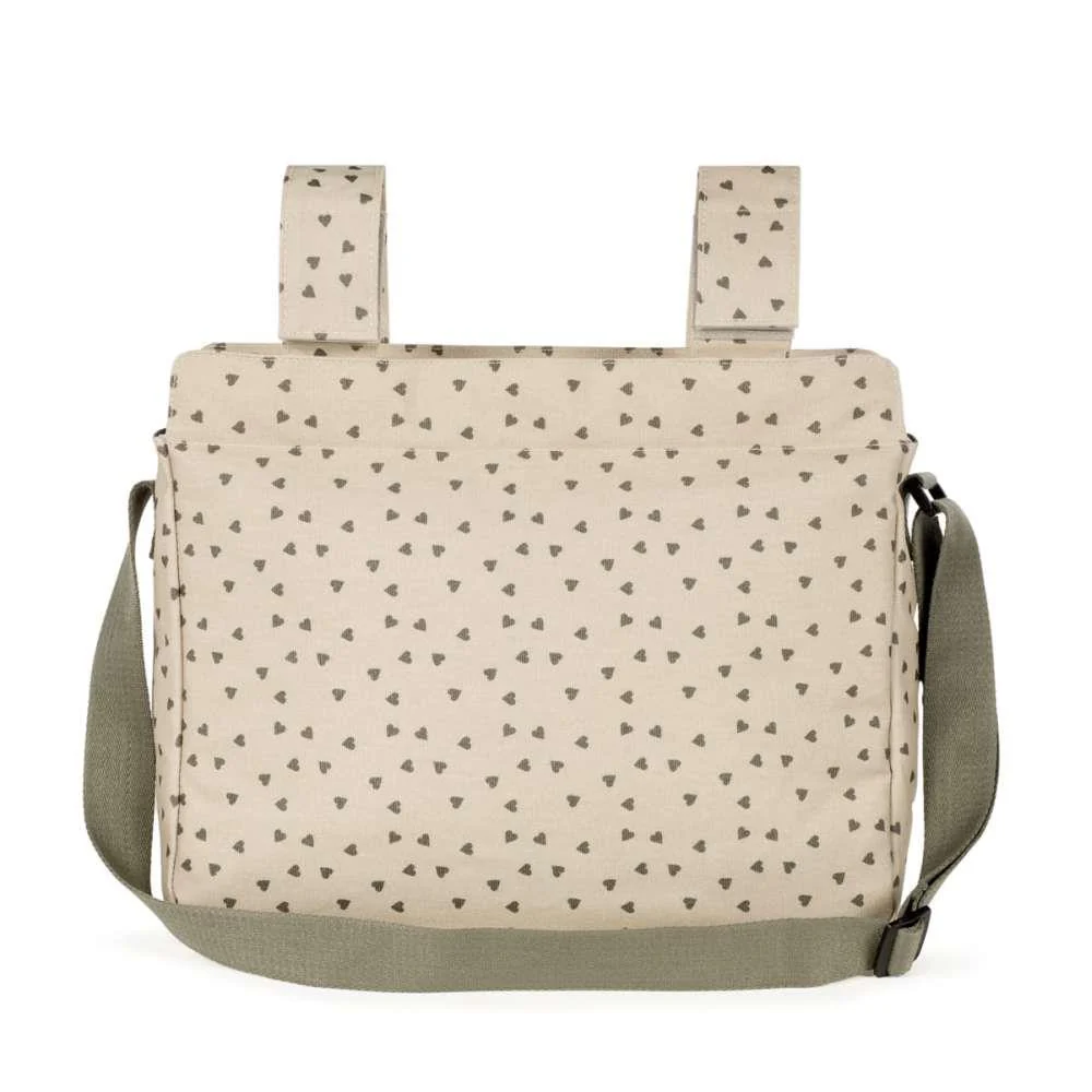 Saco com Muda Fraldas Walking Mum Hearts Poppy Moss - Image 5