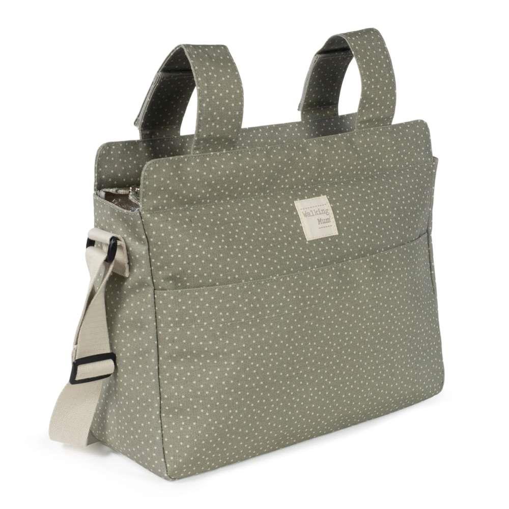 Saco com Muda Fraldas Walking Mum Polka Dot Poppy Moss - Image 3