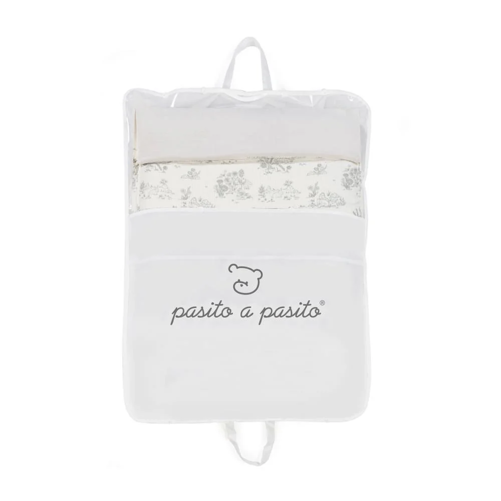 Saco Térmico 3em1 Pasito a Pasito Toile Jouy Cream - Image 9