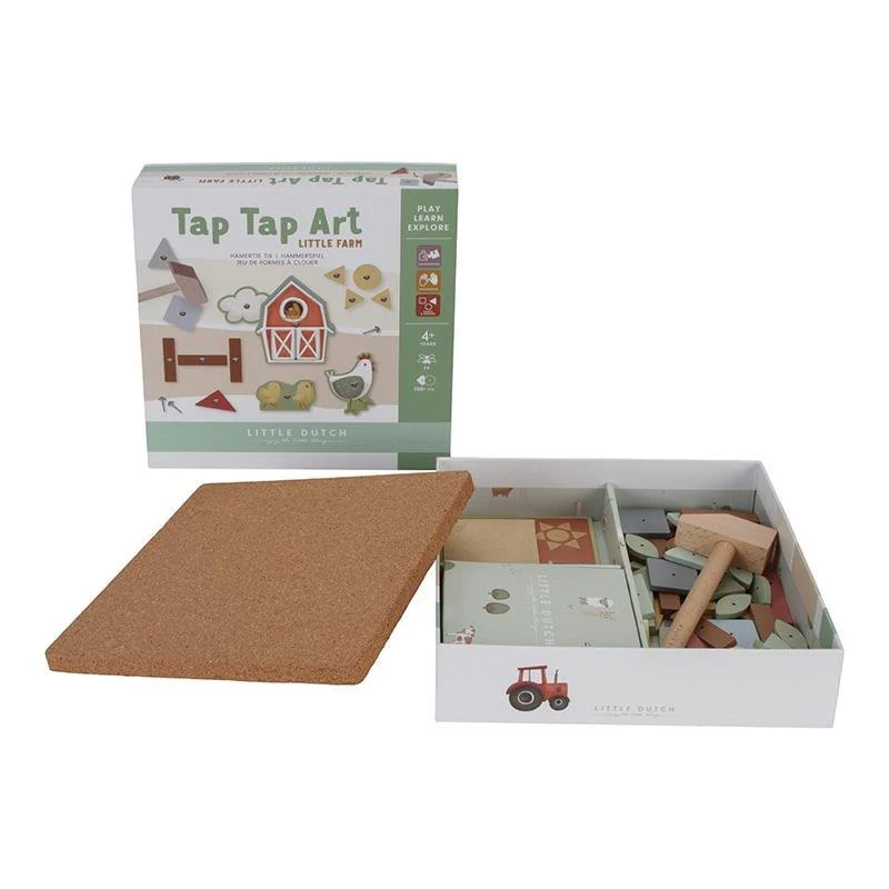 Set para Martelar Formas em Madeira Little Dutch Little Farm