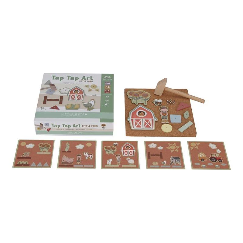Set para Martelar Formas em Madeira Little Dutch Little Farm - Image 2
