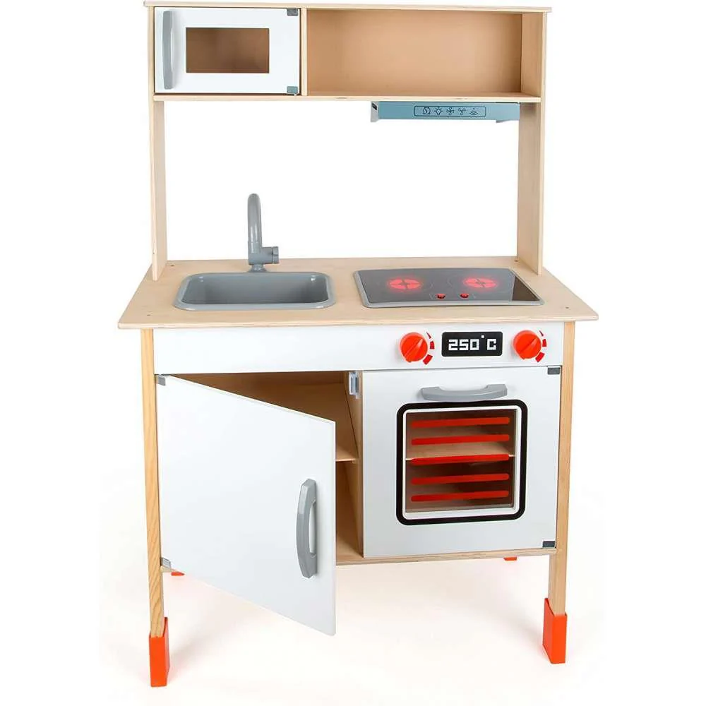 Cozinha Moderna em Madeira com Luz