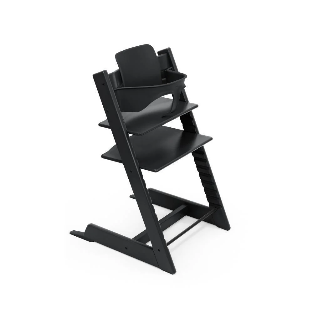 Stokke Bundle Tripp Trapp + Baby Set² Black + Newborn Set Anthracite - Image 4