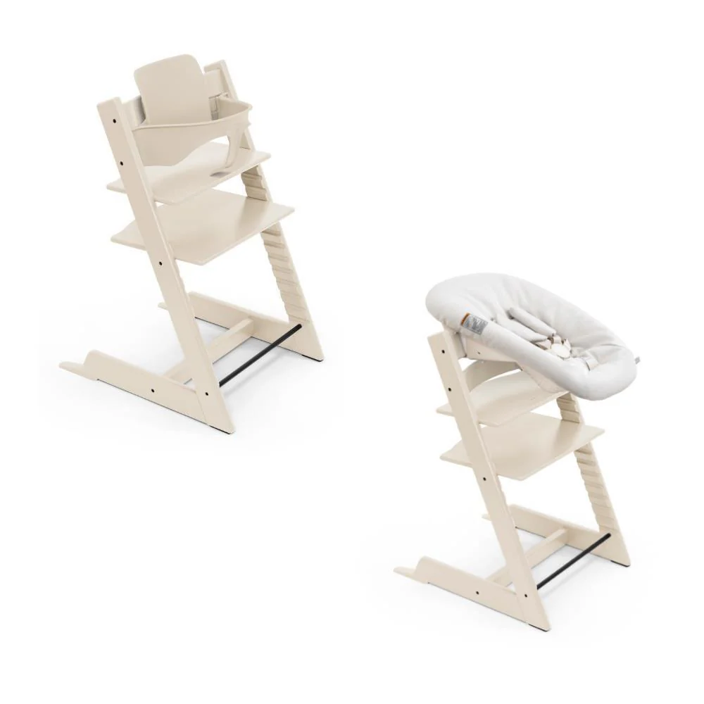 Stokke Bundle Tripp Trapp + Baby Set² + Newborn Set Vanilla White - Image 2