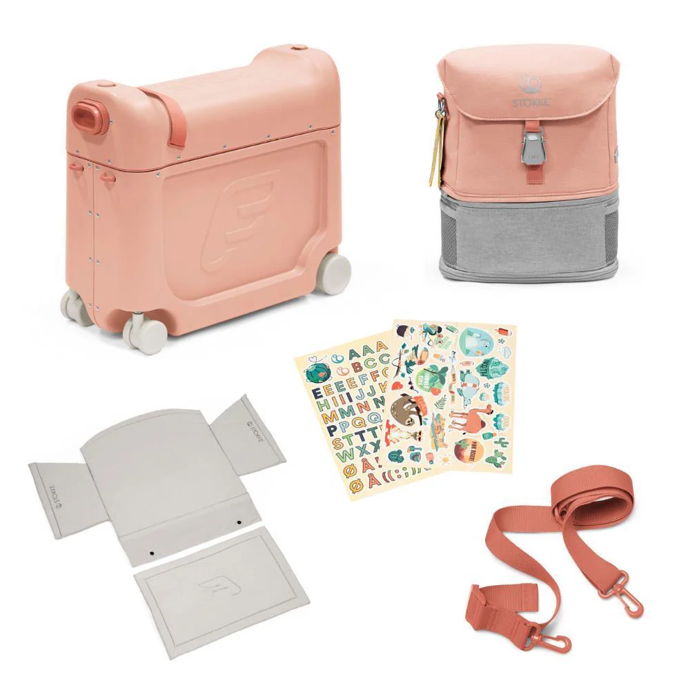 Stokke JetKids Travel Bundle (BedBox + BackPack) Coral Pink - Image 2