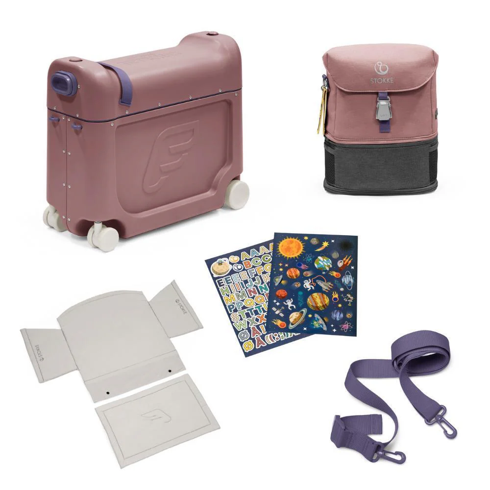 Stokke JetKids Travel Bundle (BedBox + BackPack) Hazy Lilac - Image 2