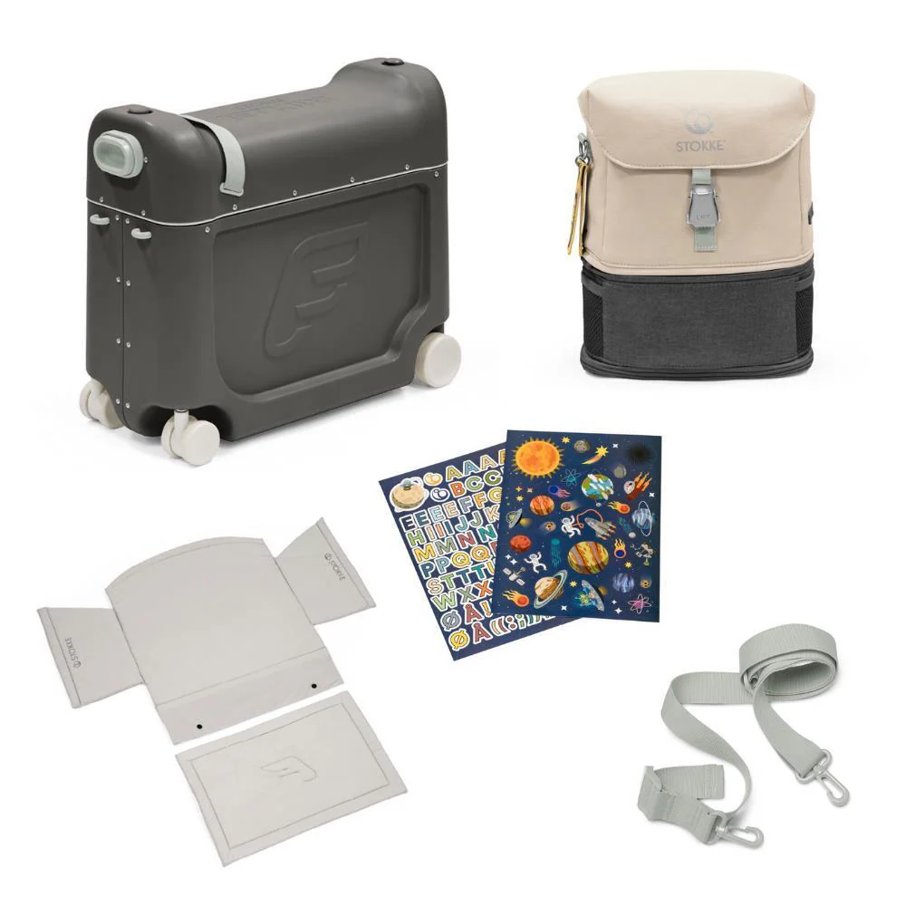 Stokke JetKids Travel Bundle (BedBox + BackPack) Midnight Grey - Image 2