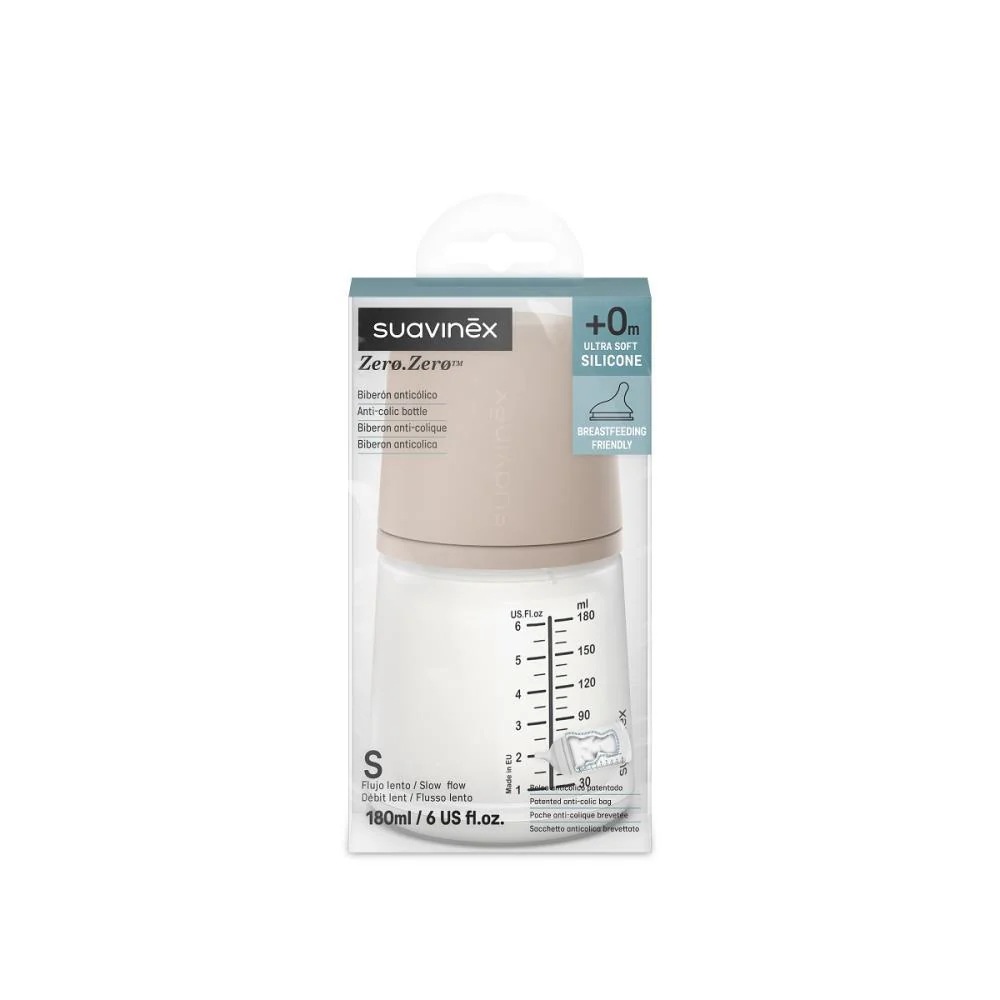 Suavinex Biberão Zero Zero Medium Fluxo L 180ml - Image 3