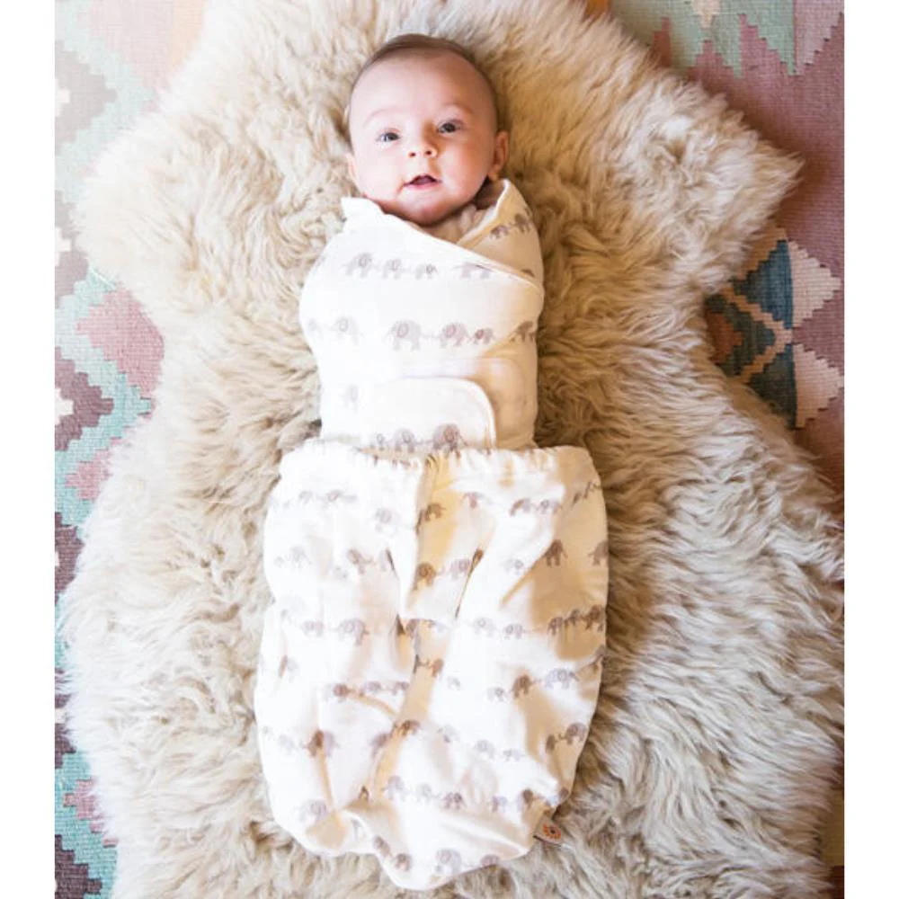 Swaddle Ergobaby Elephants 0-3m Tog 0.5 - Image 3