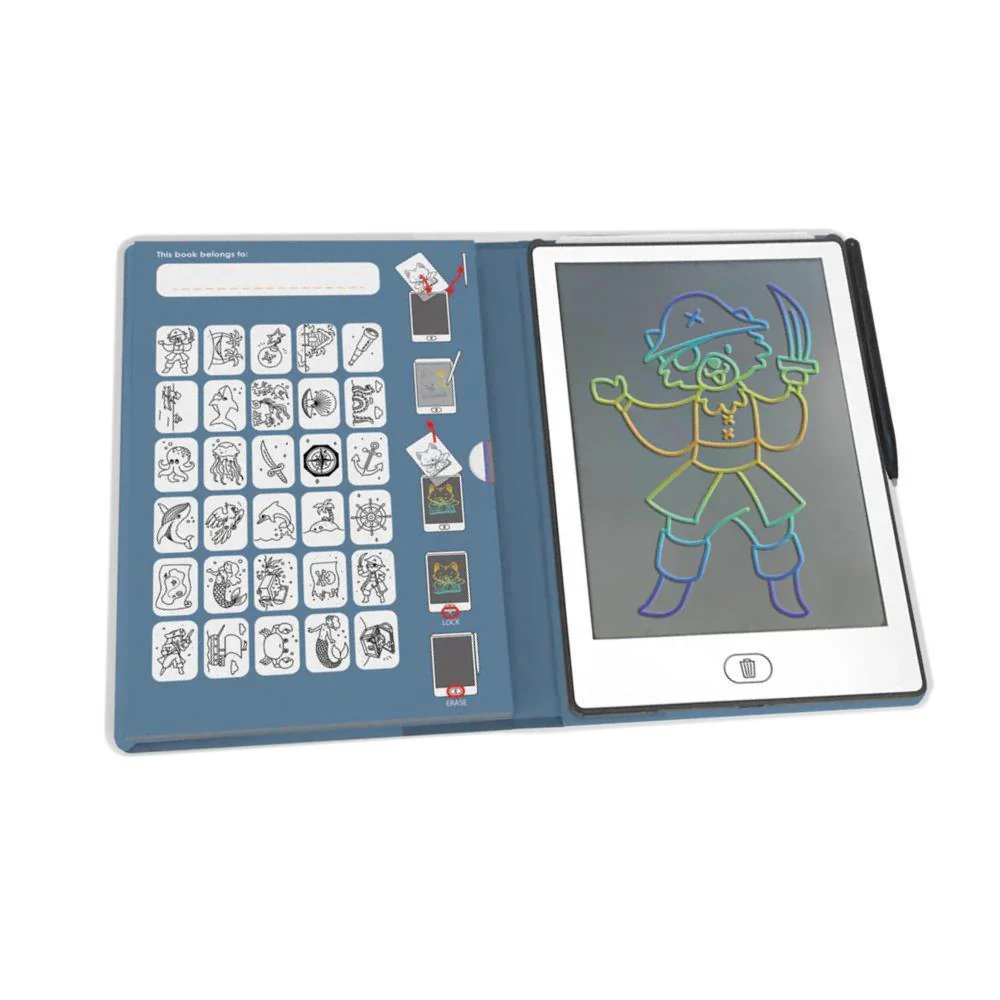 Tablet de Desenho a Cores LCD com Capa Kidydraw Oceanos e Piratas - Image 2