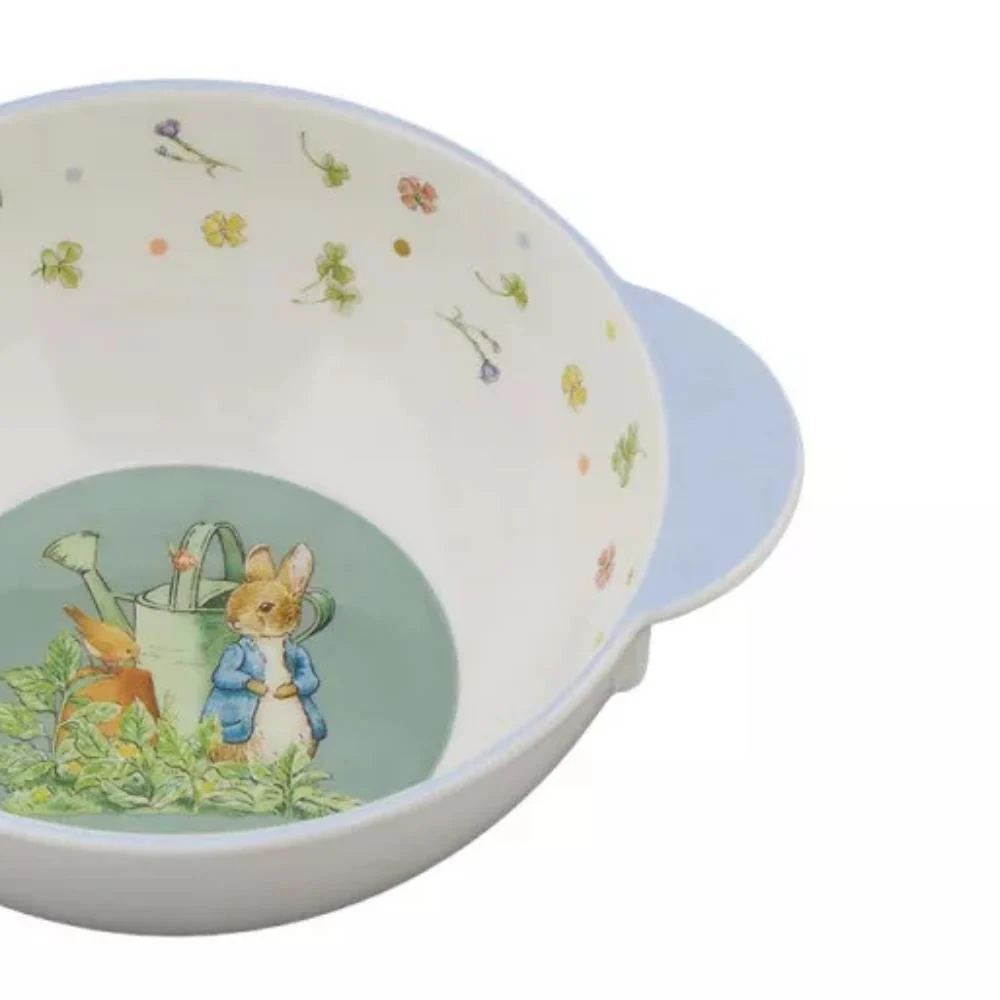 Taça com Pegas em Melamina Peter Rabbit Flores Azul 280ml - Image 2