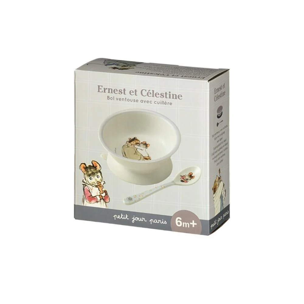 Taça com Ventosa e Colher Ernest&Célestine - Image 3