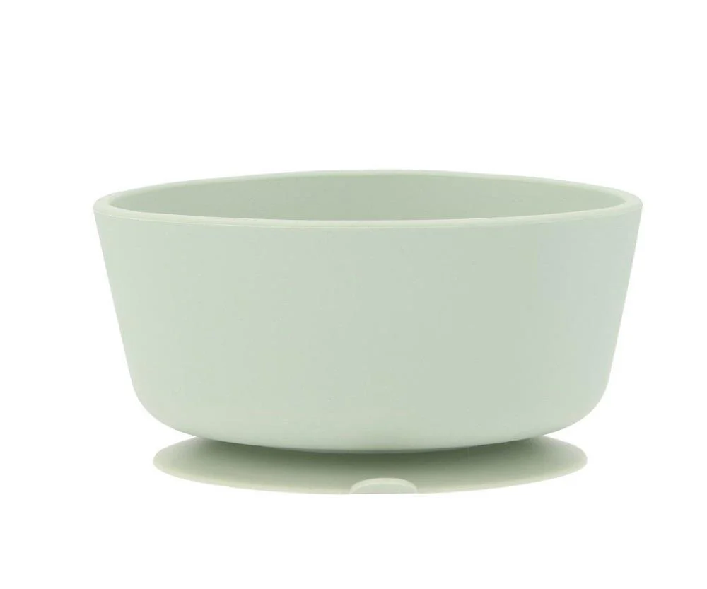 Taça em Silicone com Ventosa e Colher em Inox Tutete Sage - Image 3