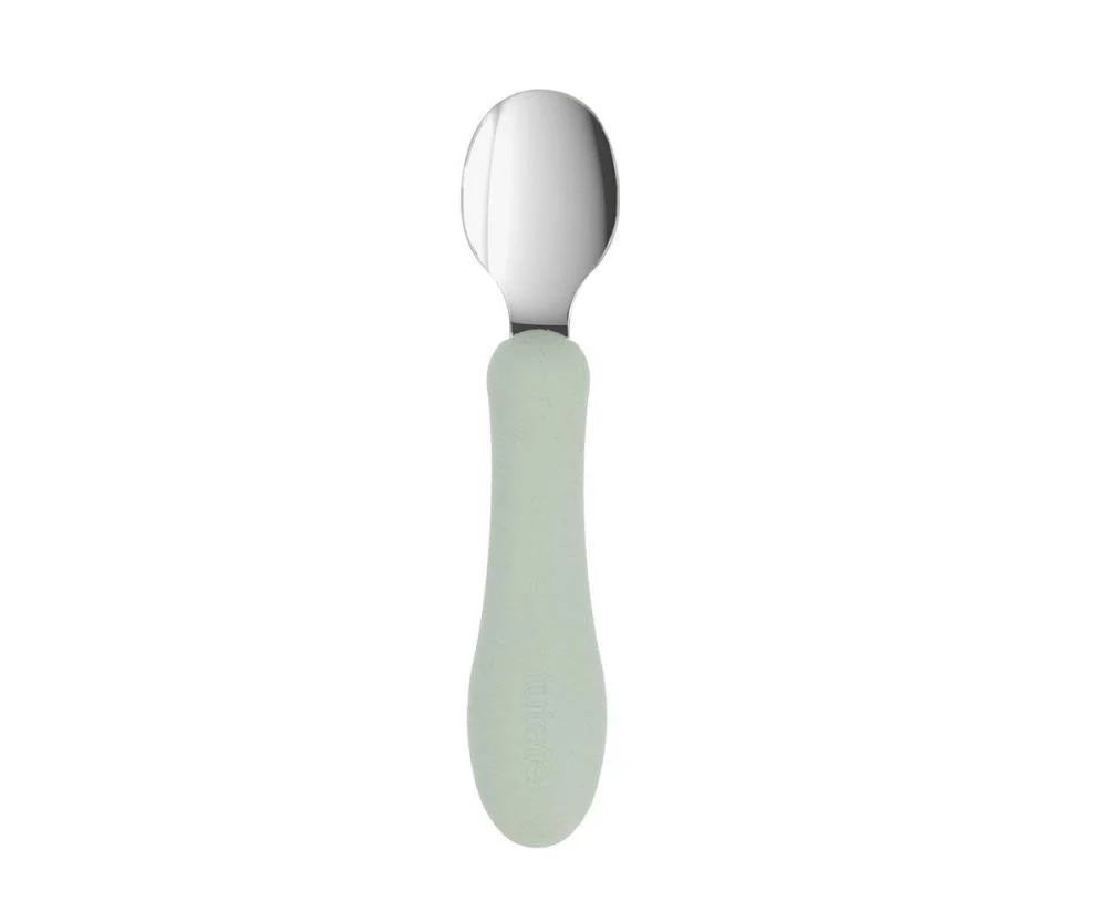 Taça em Silicone com Ventosa e Colher em Inox Tutete Sage - Image 4