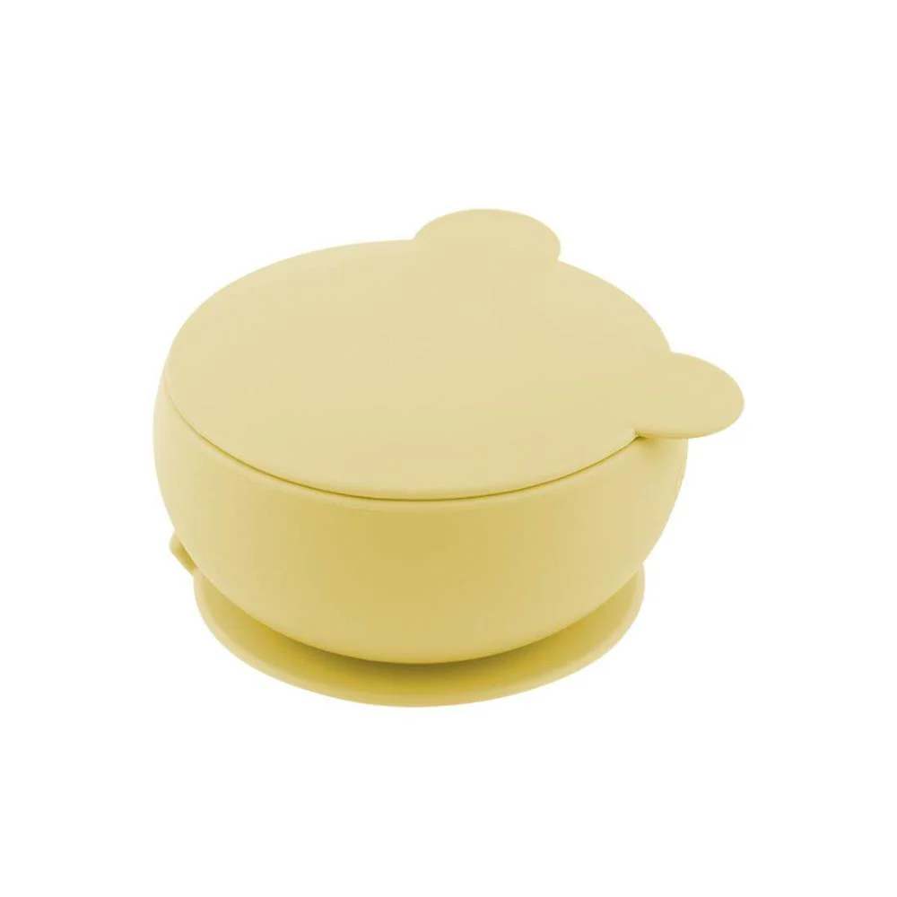 Taça em Silicone com Ventosa e Tampa Minikoioi Amarelo - Image 2