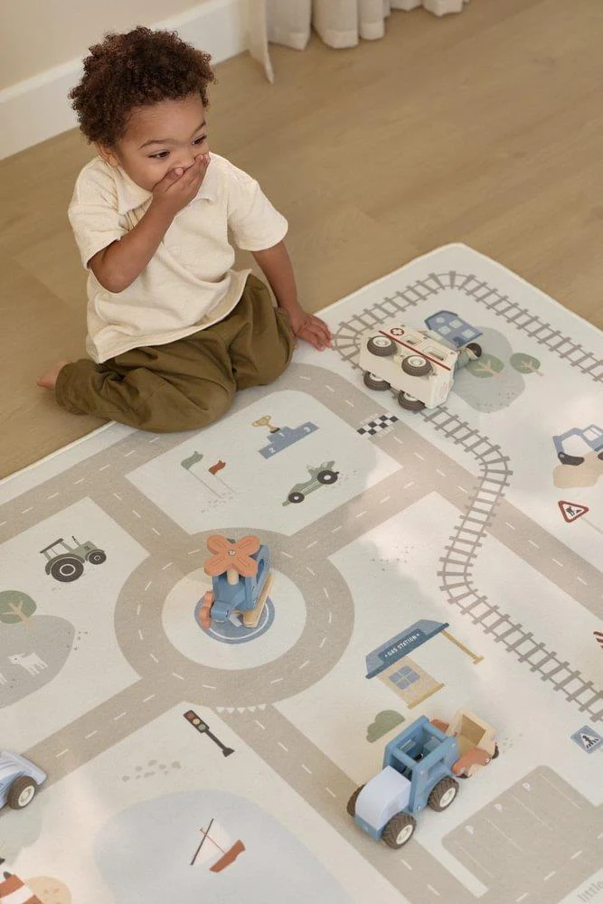 Tapete Pista para Carros Little Dutch Beige 100 x 140cm - Image 7