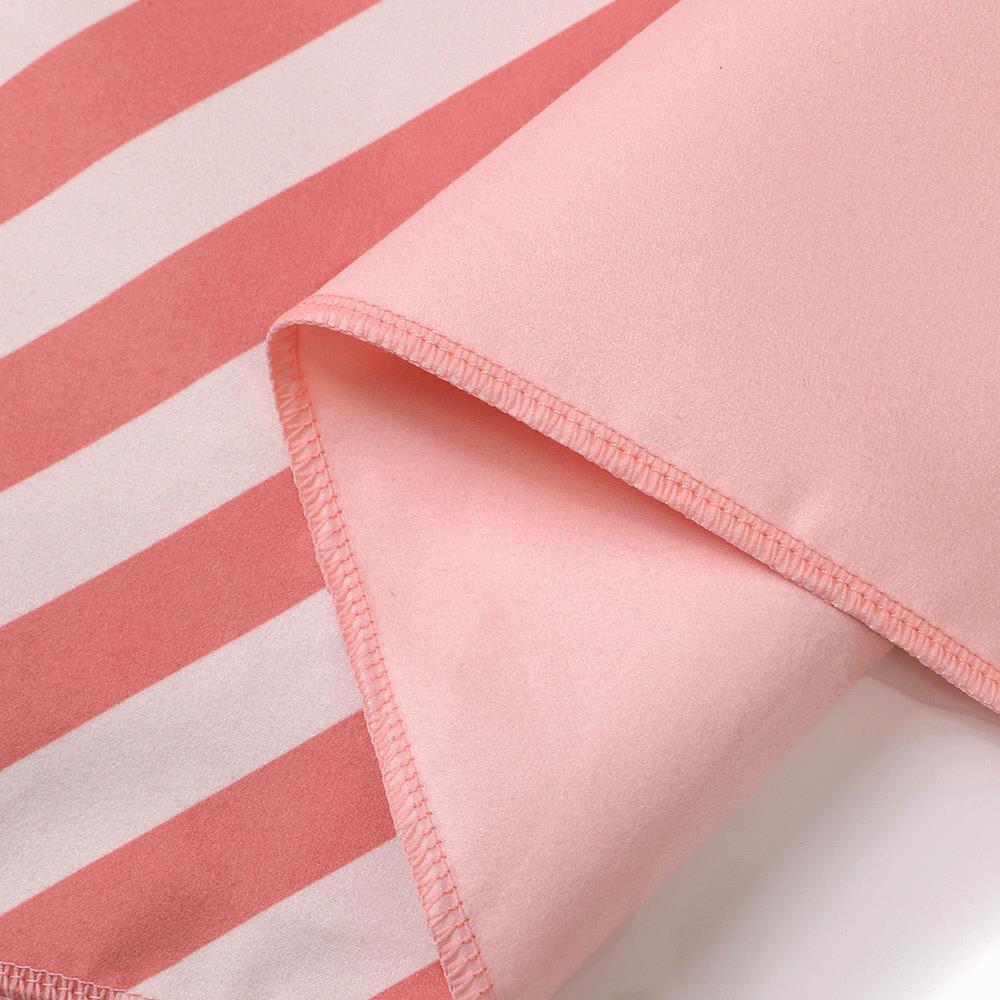 Toalha de Praia em Microfibra Monnëka Stripes Bloom & Blush 160x90cm - Image 2