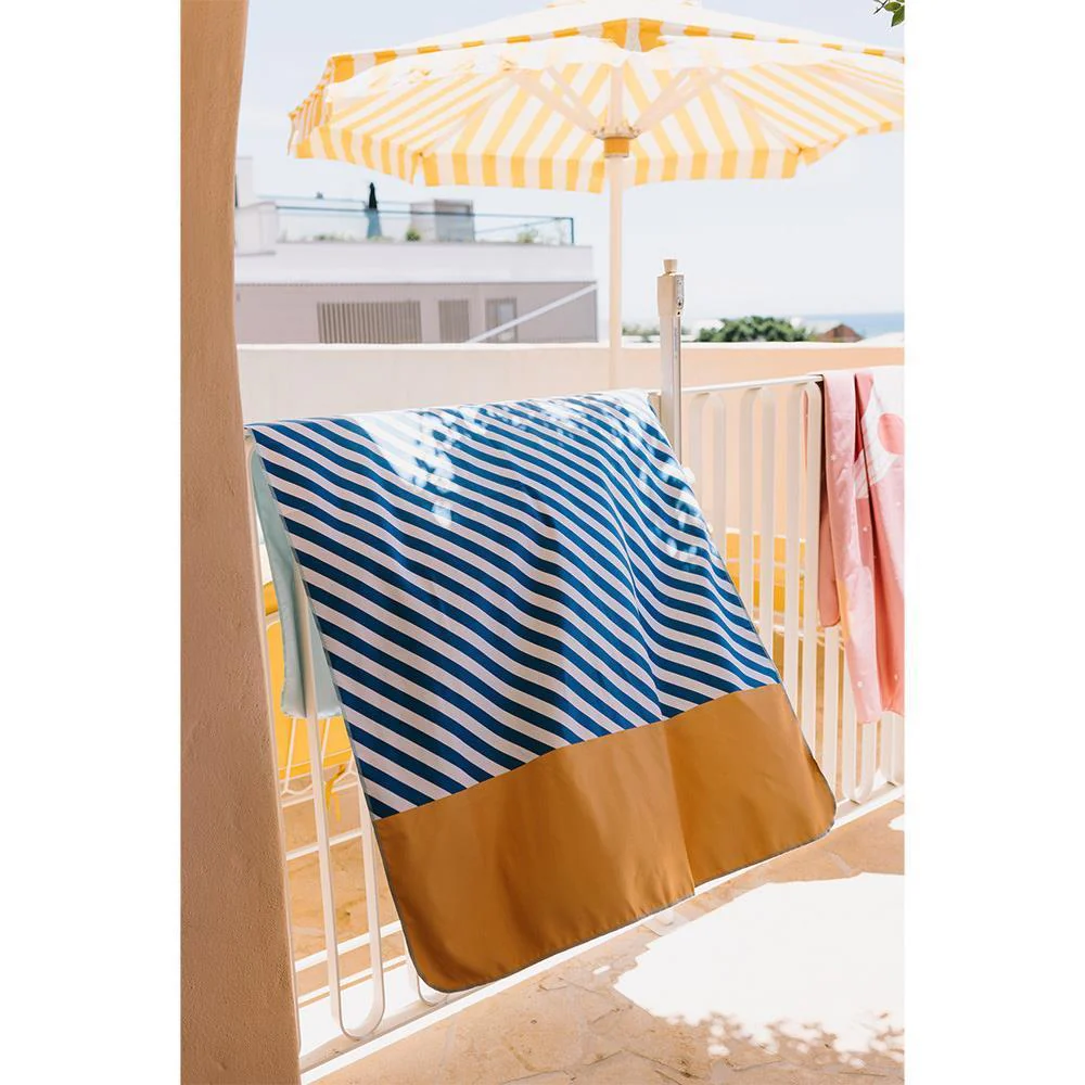 Toalha de Praia em Microfibra Monnëka Stripes Blues & Beyond 160x90cm - Image 3