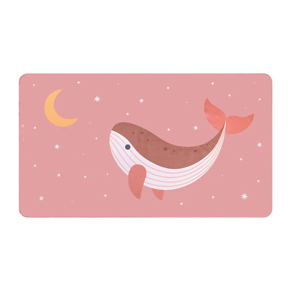 Toalha de Praia em Microfibra Monnëka Whale Pink 160x90cm