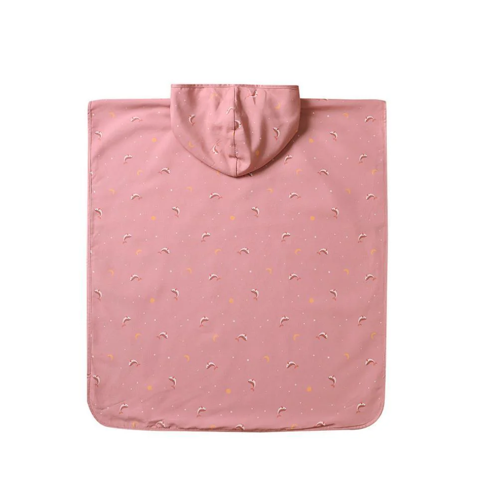 Toalha Poncho Monnëka Whale Pink Tamanho S 1-3 Anos - Image 2
