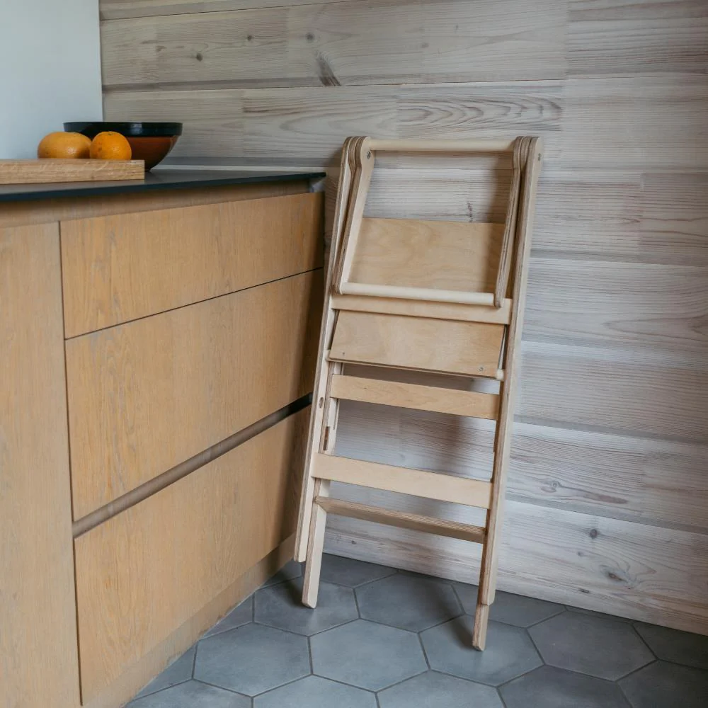 Torre de Aprendizagem Leg&Go Foldable Natural Wood - Image 10