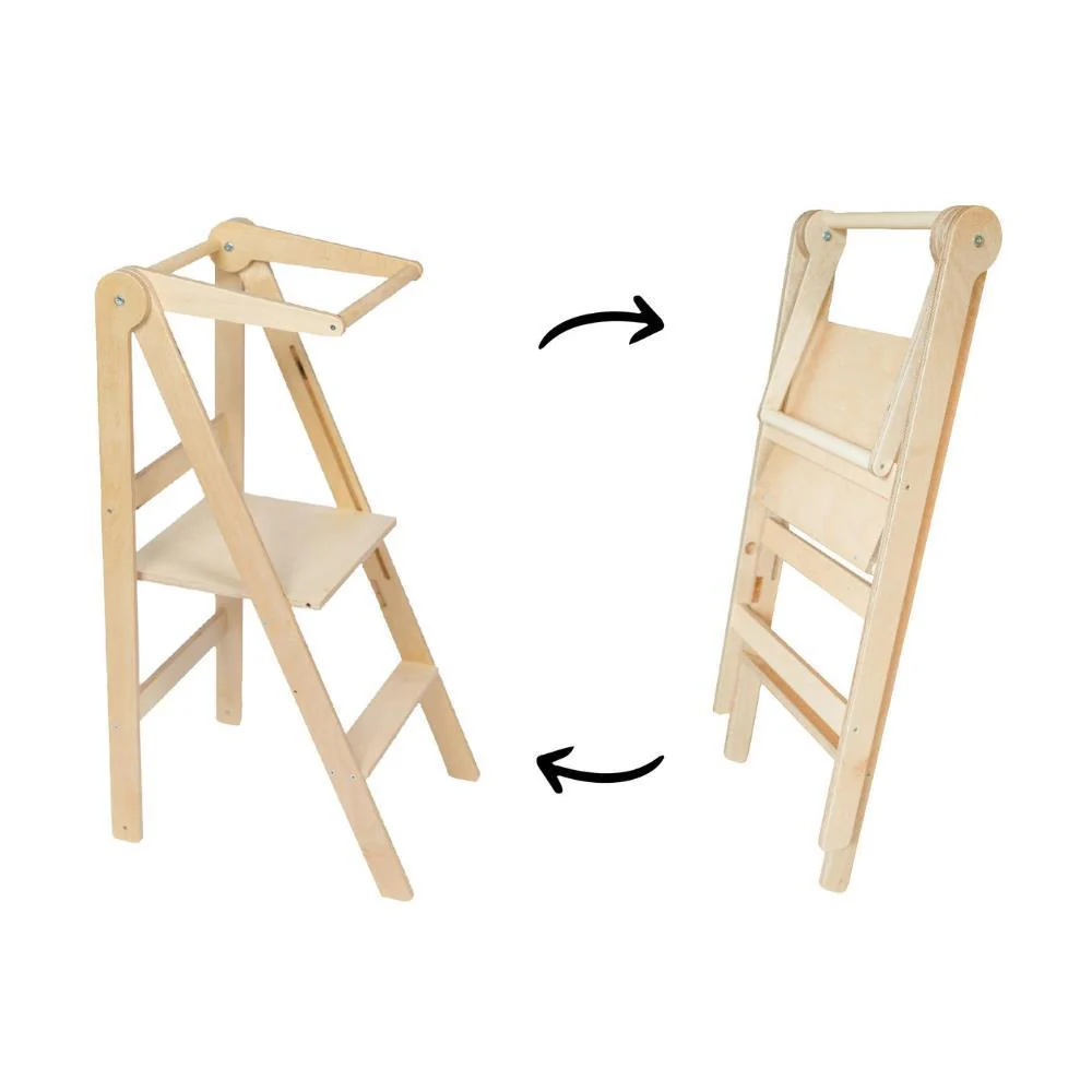 Torre de Aprendizagem Leg&Go Foldable Natural Wood - Image 2