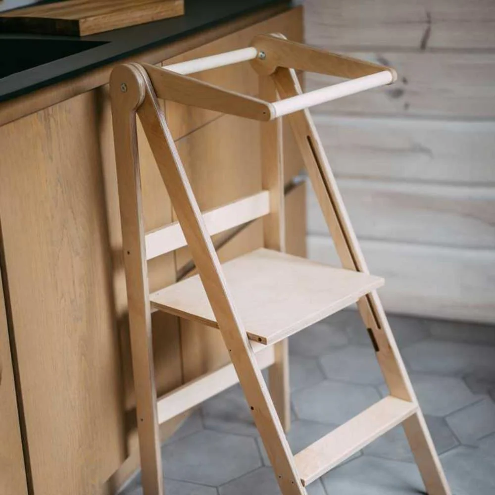 Torre de Aprendizagem Leg&Go Foldable Natural Wood - Image 4