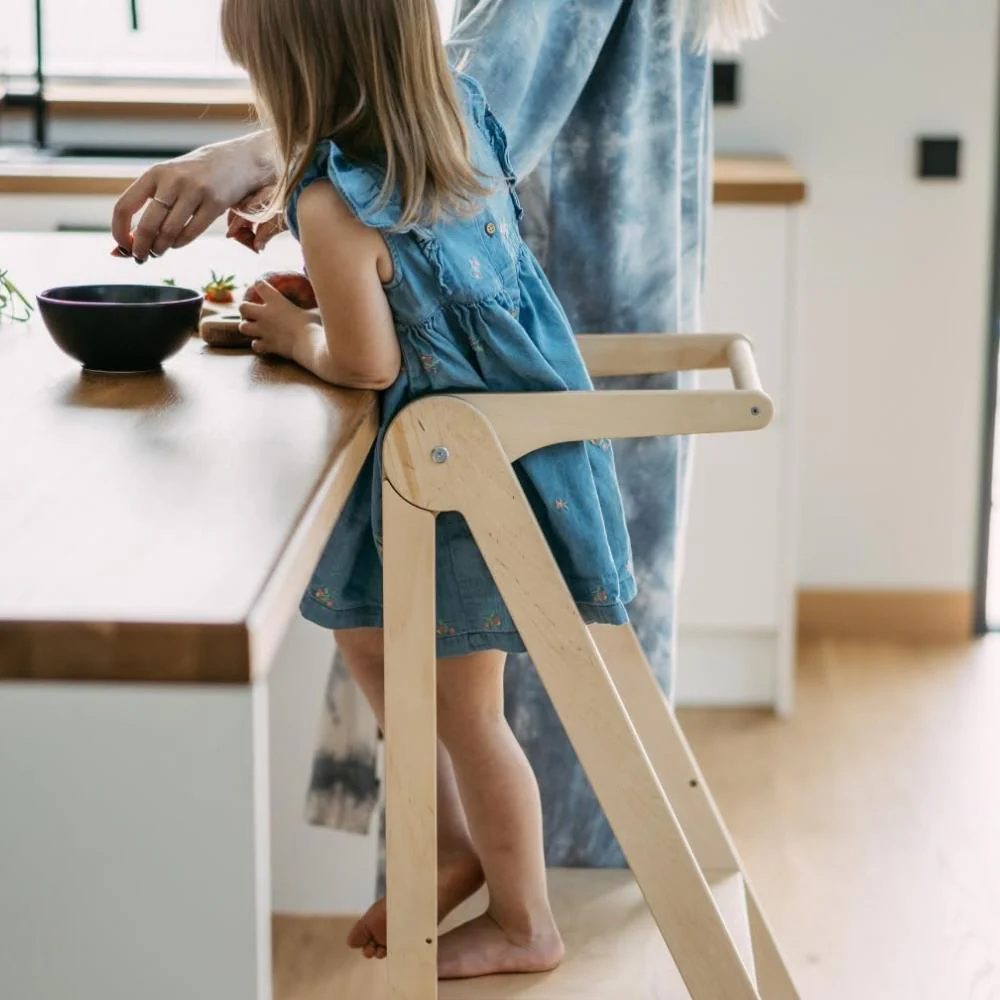 Torre de Aprendizagem Leg&Go Foldable Natural Wood - Image 7