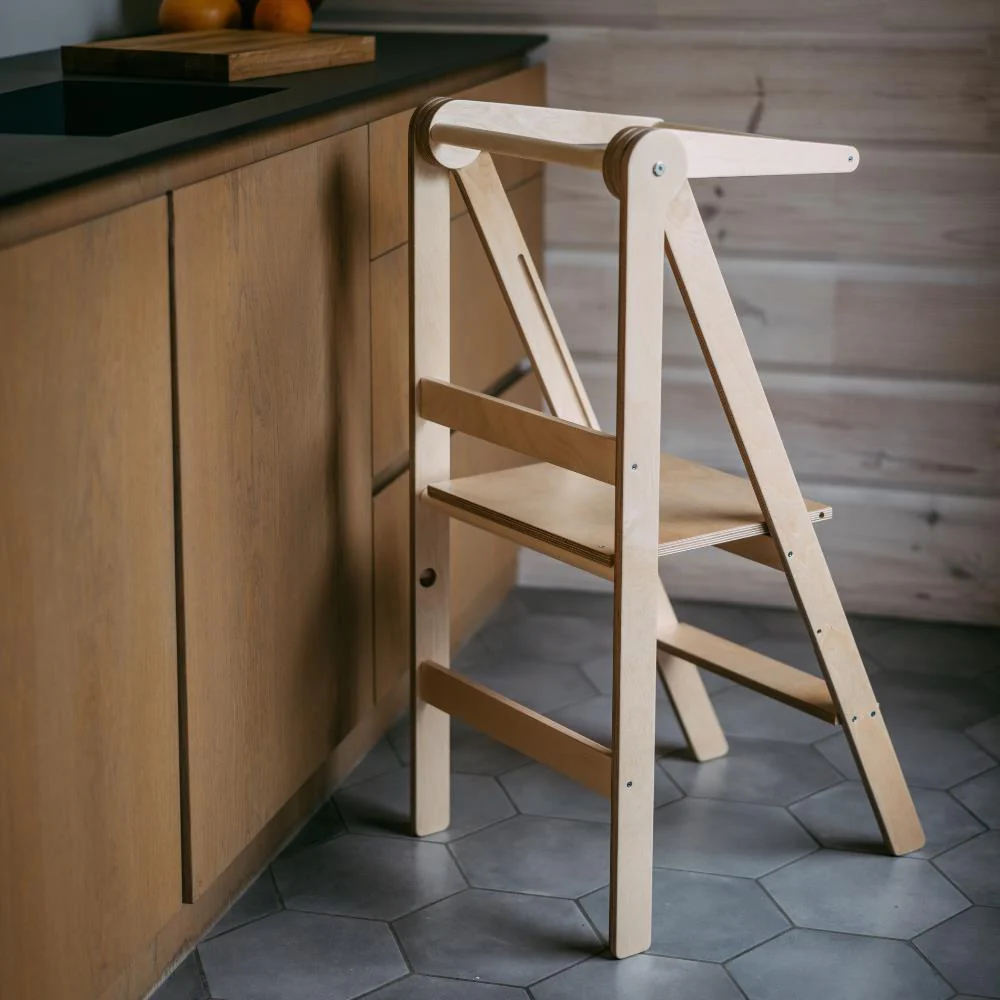 Torre de Aprendizagem Leg&Go Foldable Natural Wood - Image 9