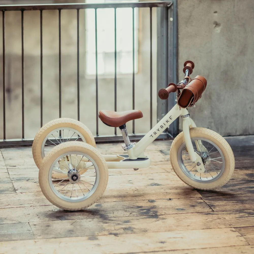Triciclo 2 em 1 Vintage Matt Cream - Image 11