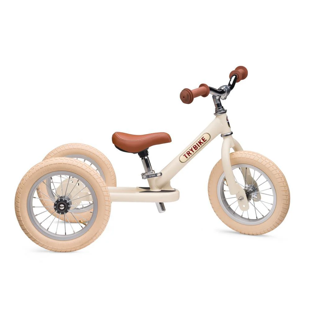 Triciclo 2 em 1 Vintage Matt Cream - Image 6