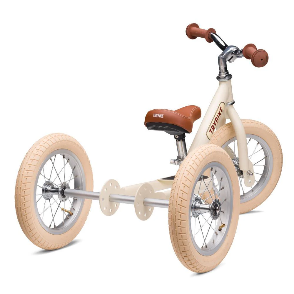 Triciclo 2 em 1 Vintage Matt Cream - Image 7