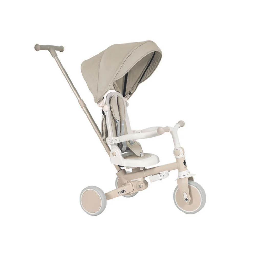 Triciclo Multifuncional com Capota Olmitos Evol Beige