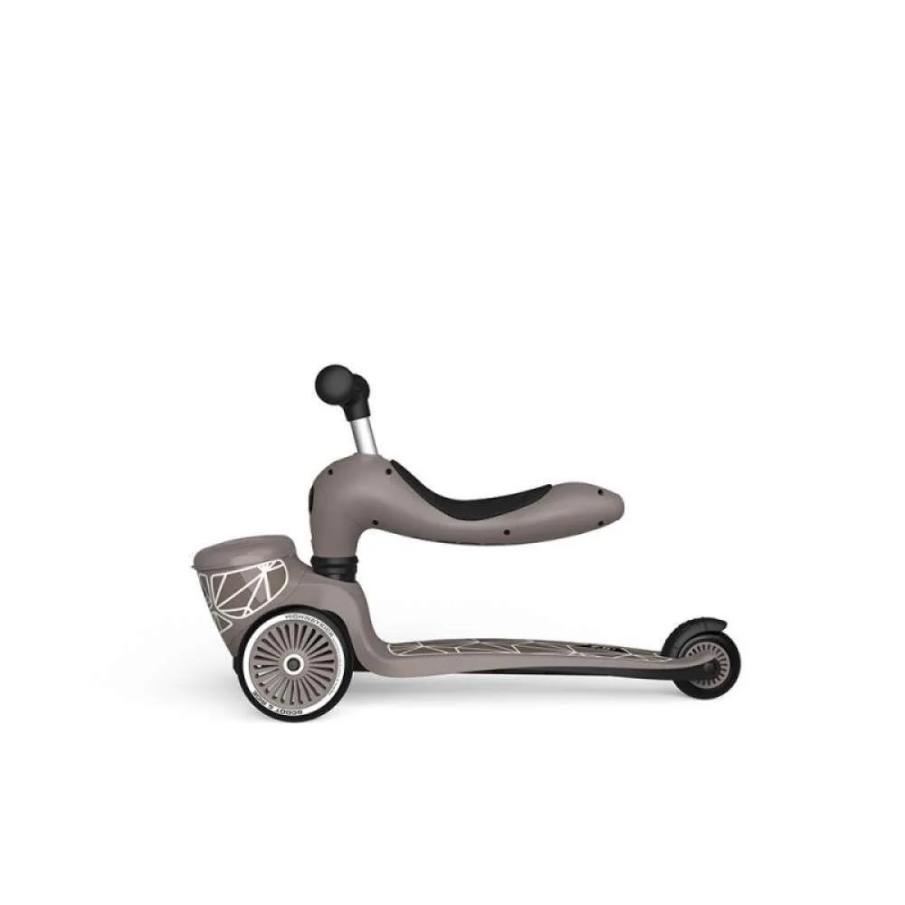 Trotinete 2em1 Scoot & Ride Highwaykick 1 Lifestyle Brown Lines - Image 4