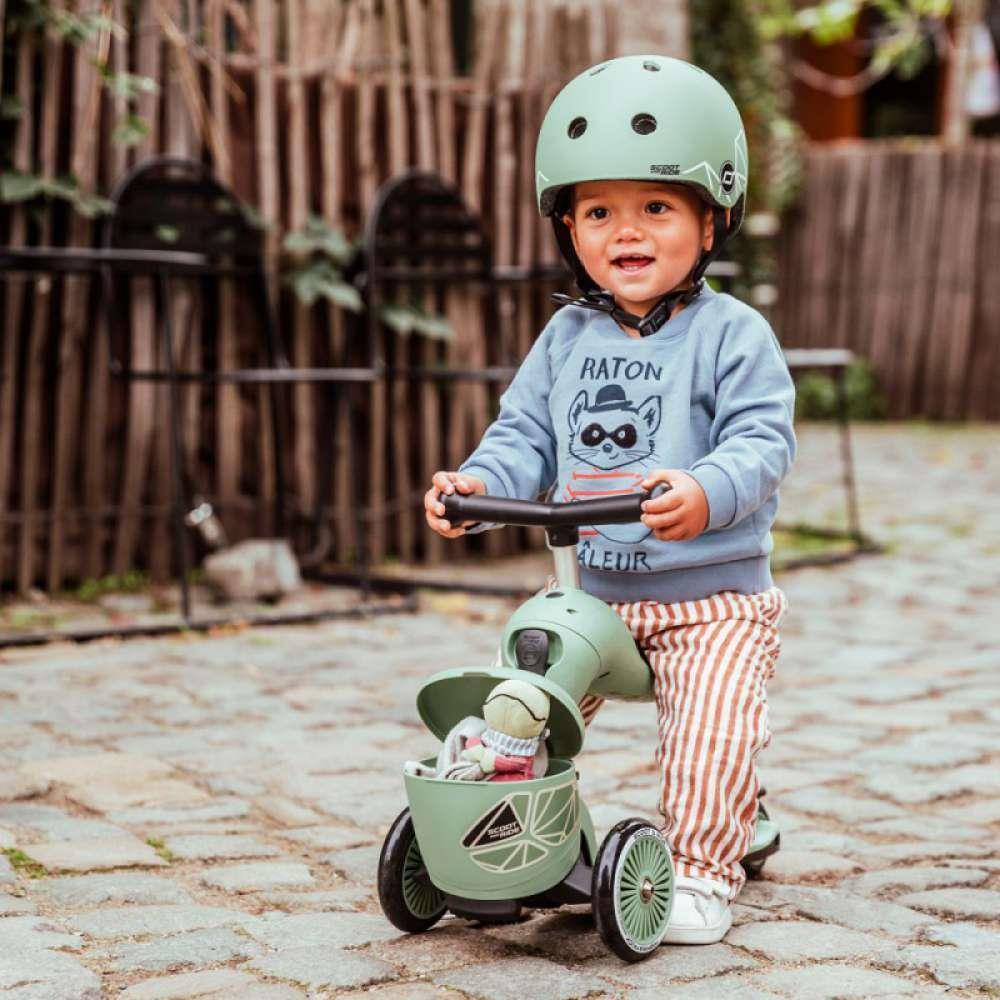 Trotinete 2em1 Scoot & Ride Highwaykick 1 Lifestyle Green Lines - Image 7