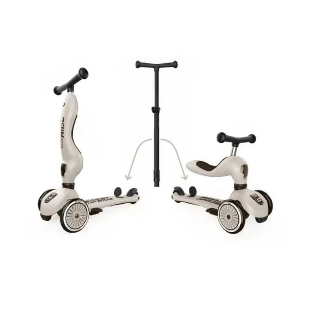 Trotinete 2em1 Scoot & Ride Highwaykick 1 Push and Go Ash - Image 2