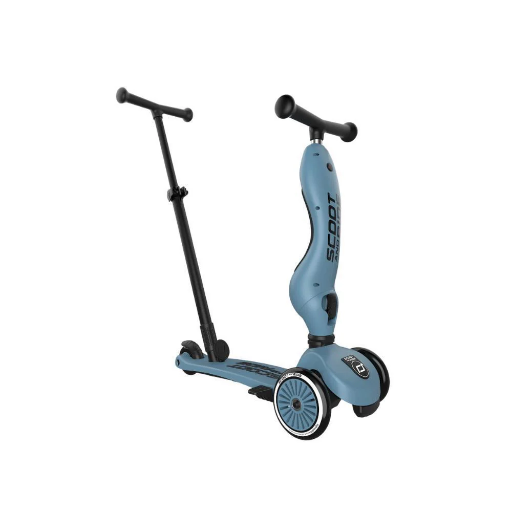 Trotinete 2em1 Scoot & Ride Highwaykick 1 Push and Go Steel - Image 4