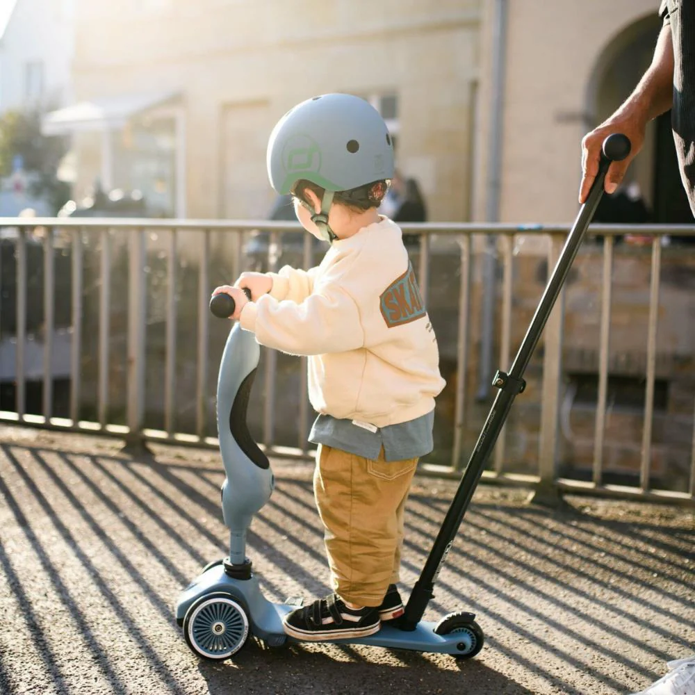 Trotinete 2em1 Scoot & Ride Highwaykick 1 Push and Go Steel - Image 7