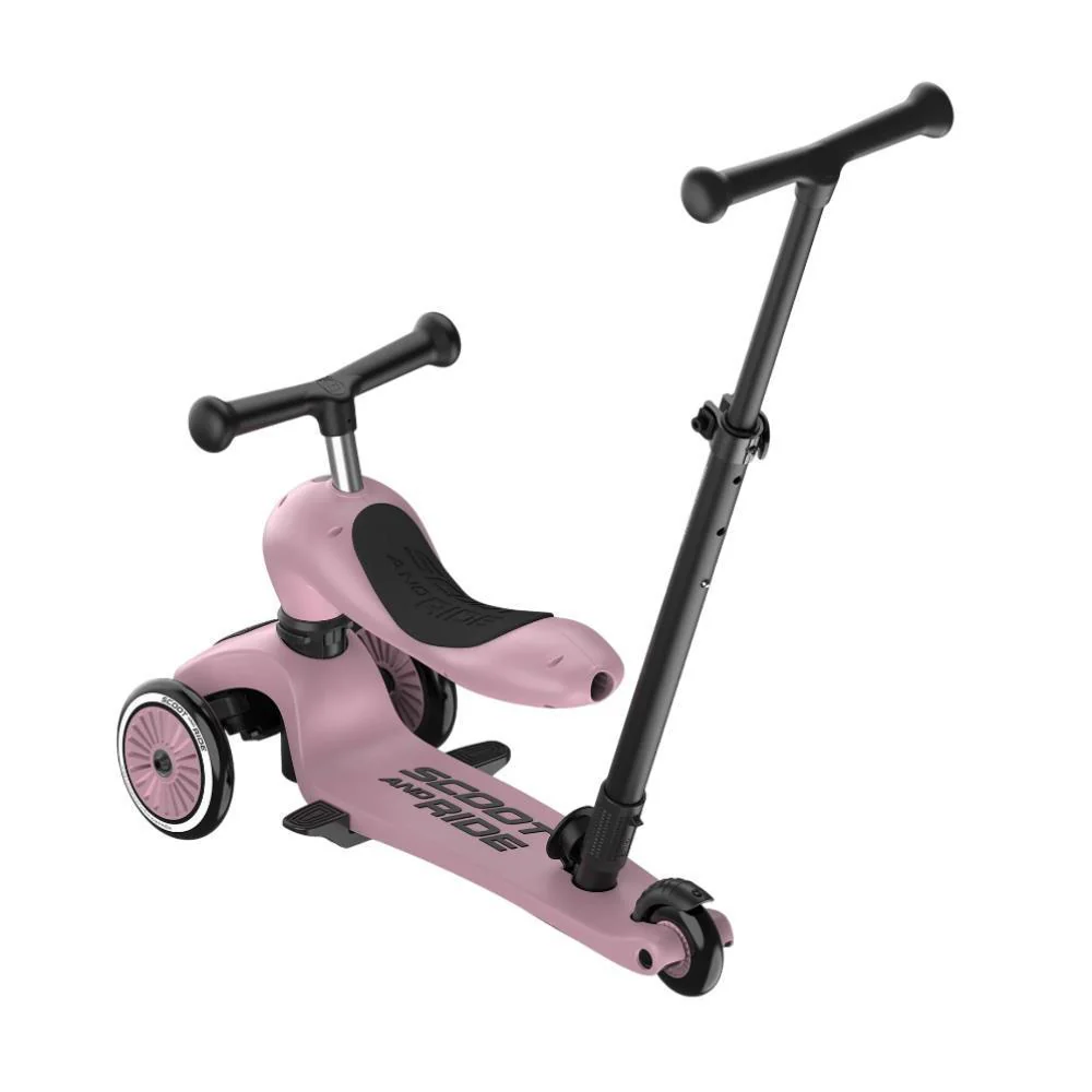 Trotinete 2em1 Scoot & Ride Highwaykick 1 Push and Go Wildberry - Image 5