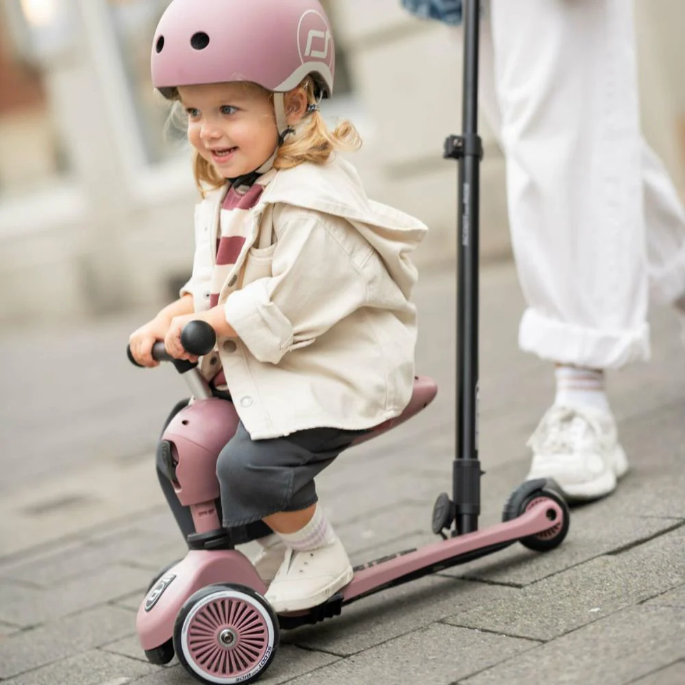 Trotinete 2em1 Scoot & Ride Highwaykick 1 Push and Go Wildberry - Image 9