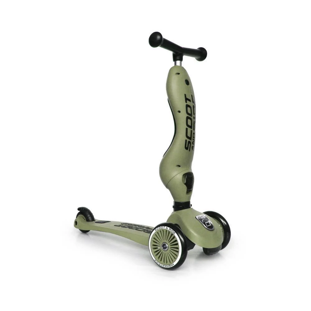 Trotinete 2em1 Scoot & Ride Highwaykick 1 Olive - Image 2