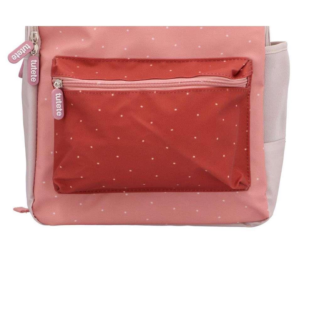 Tutete Mochila Plastificada com Bolso Frontal Pink Dots - Image 5