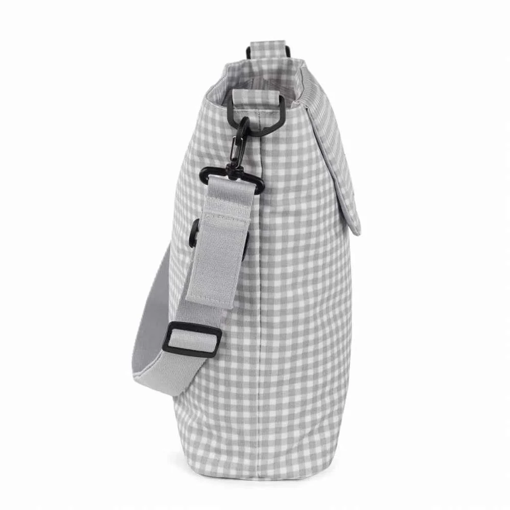 Saco com Muda Fraldas Walking Mum I Love Vichy Cinza - Image 4