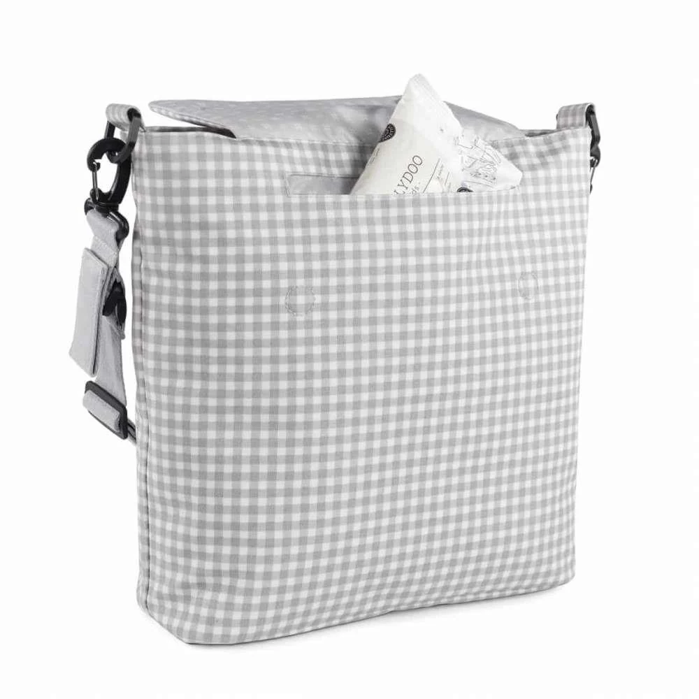 Saco com Muda Fraldas Walking Mum I Love Vichy Cinza - Image 6
