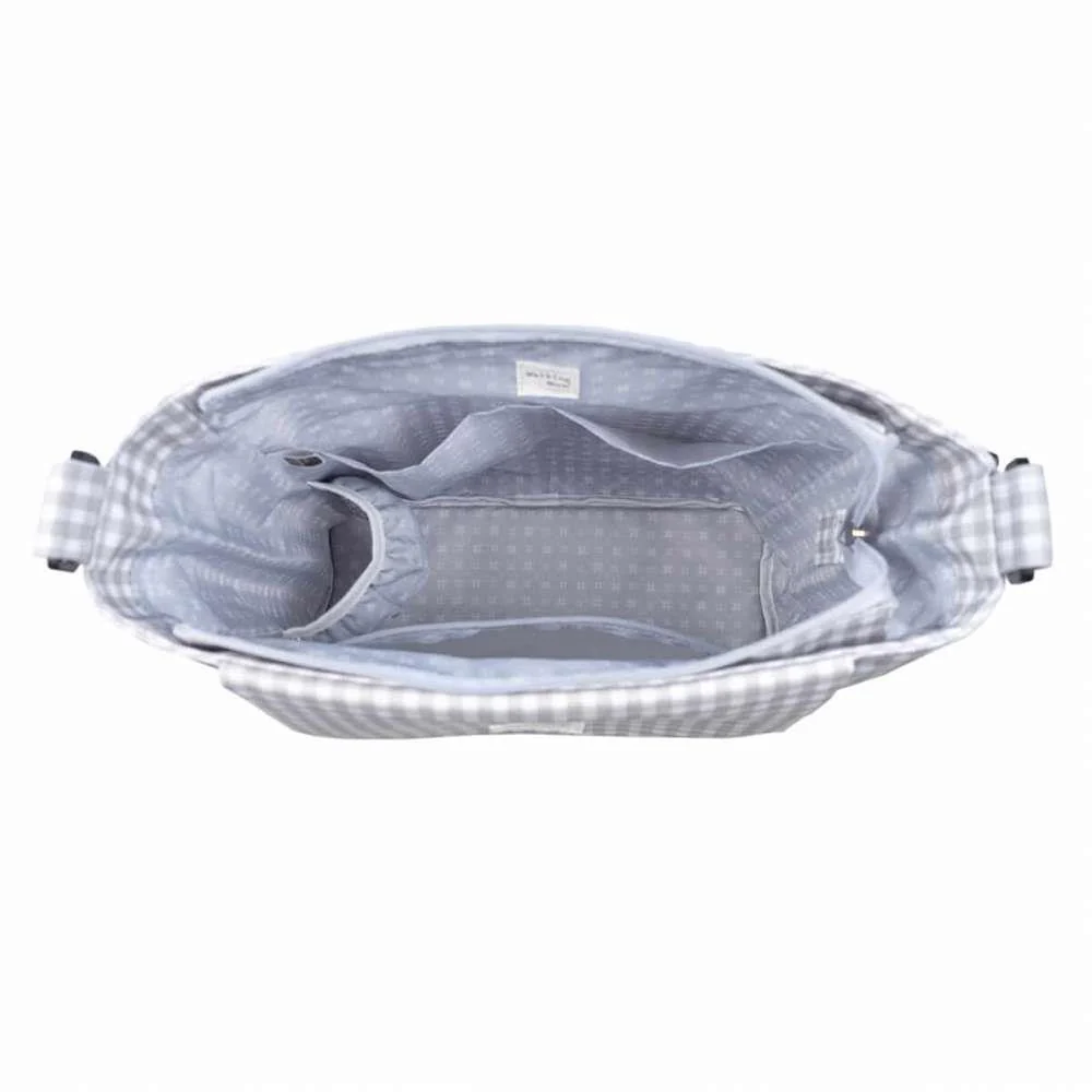 Saco com Muda Fraldas Walking Mum I Love Vichy Cinza - Image 8