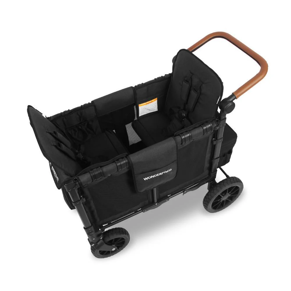 Wonderfold W2 Luxe Stroller Wagon Volcanic Black 2 Lugares - Image 6