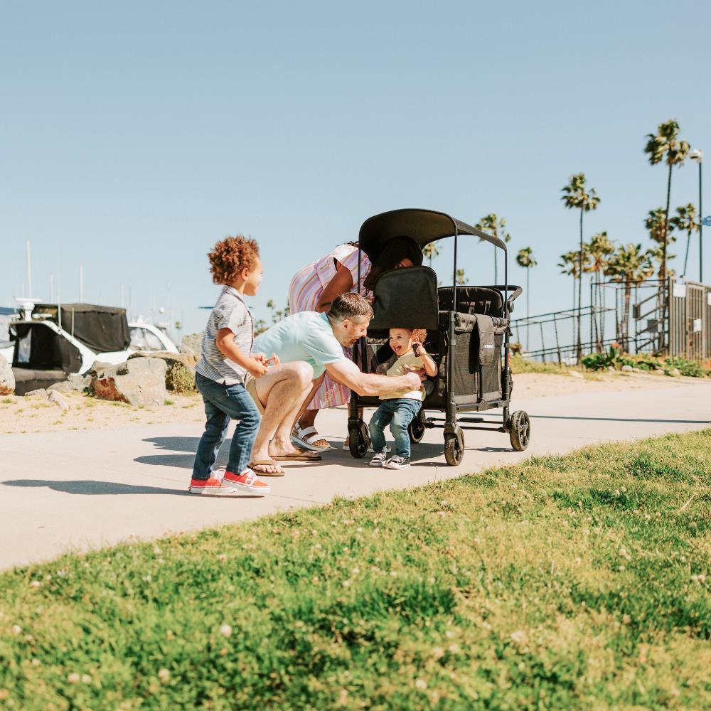 Wonderfold W4 Elite Stroller Wagon Volcanic Black 4 Lugares - Image 13